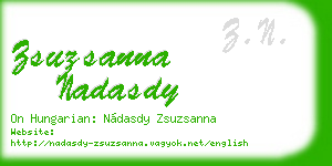 zsuzsanna nadasdy business card