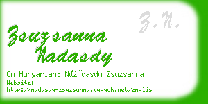 zsuzsanna nadasdy business card